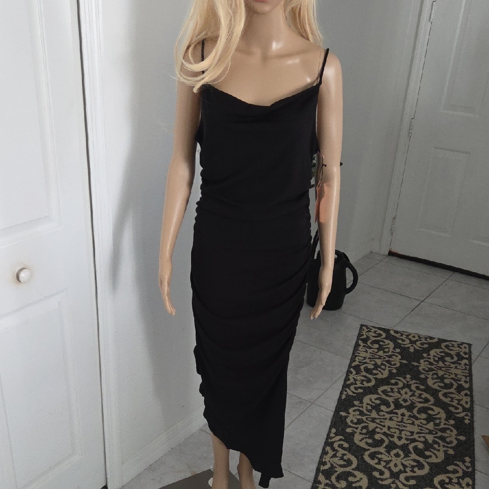 Haute Monde Black Asymetrical  Dress NWT XL
